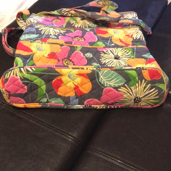 Vera Bradley Jazzy Blooms Convertible Crossbody Bag - Picture 6 of 12